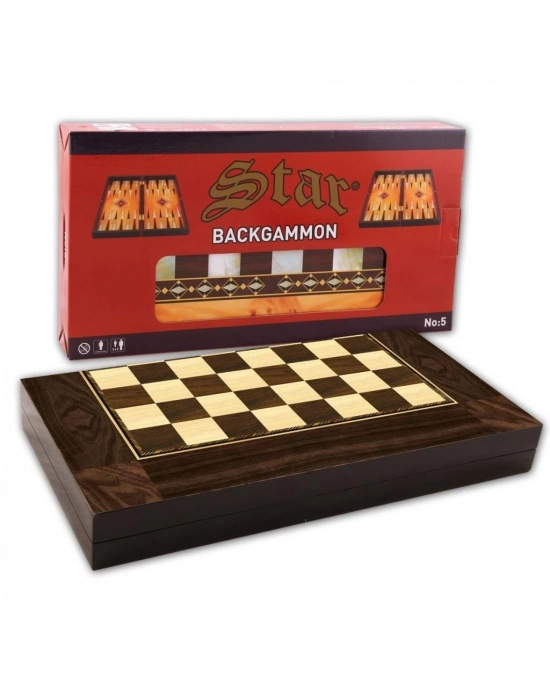 ® 1020180 Star Polyester Ceviz Tavla (Büyük)