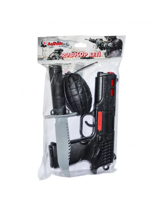 ® 114 Robocop Silah Oyun Seti -Ay