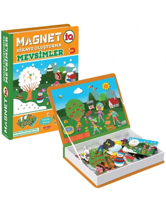 ® 1505 DıyToy, Magnet Hikaye Oluşturma - Mevsimler / +3 yaş