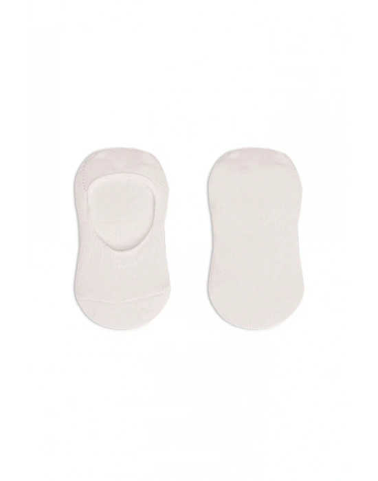 ®   2Li Penye Babet Silikonlu Basic Çorap 30104 Ekru Ekru