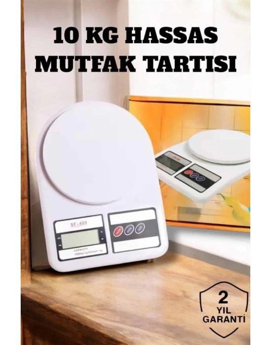 ® Net LCD Ekran ve Otomatik Kapanma Özelliği ile Uzun Ömürlü Dijital Mutfak Tartısı