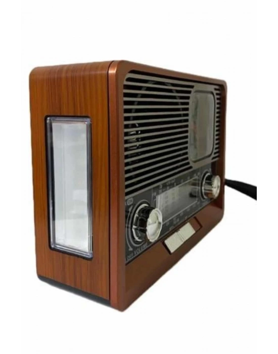 ® Nostaljik Vintage Radyo Taşınabilir Bluetooth Bağlantılı Hoparlör Radyo