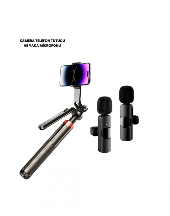 ® NPL2S TRİPOT +K11 YAKA MİKROFONU SET