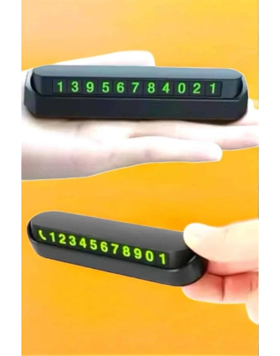 ® Numaralık Araç İçi Araba Araç Park Numaratör Telefon Numarası Yazma