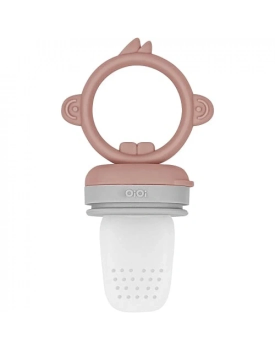 ®   Silikon Püre Meyve Sebze Emziği Woody Brown / Powder Grey