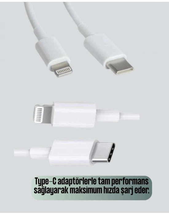 ® Orijinal Kalite 30W Type-C Lightning Hızlı Şarj Kablosu – 1.2m Dayanıklı