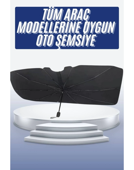 ® Oto Ön Cam Güneşliği Otomatik Katlanabilir Gölgelik Oto Cam Şemsiye