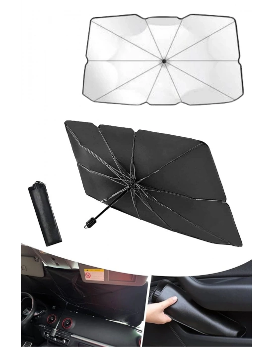 ® Oto Ön Cam Güneşliği Otomatik Katlanabilir Gölgelik Oto Cam Şemsiye