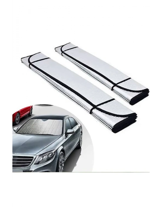 ® Oto Ön Cam Güneşlik Katlanabilir UV Koruyucu Renault Megane Hyundai i20 Opel Astra Toyota Corolla