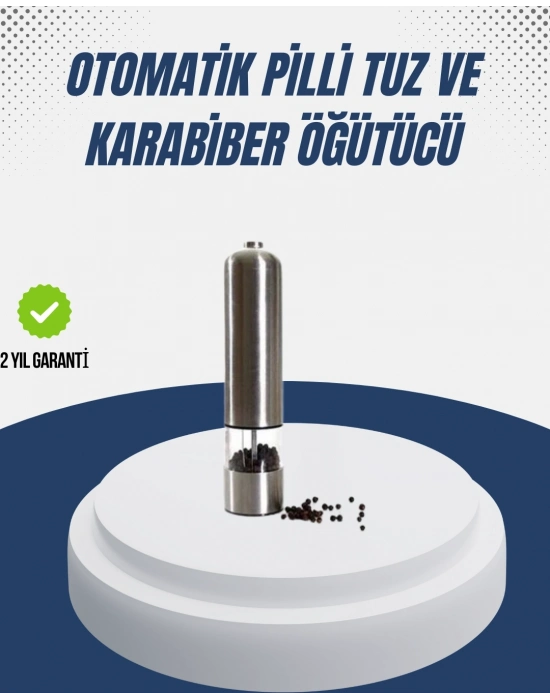 ® Otomatik Baharat Değirmeni Paslanmaz Gövde Ergonomik Tasarım