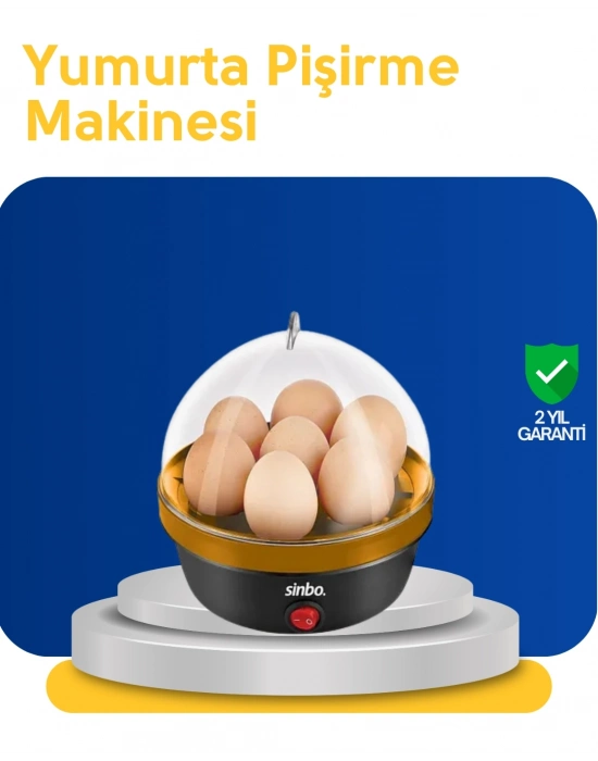 ® Otomatik Kapanma Özellikli Yumurta Pişirme Makinesi 7 Kapasiteli