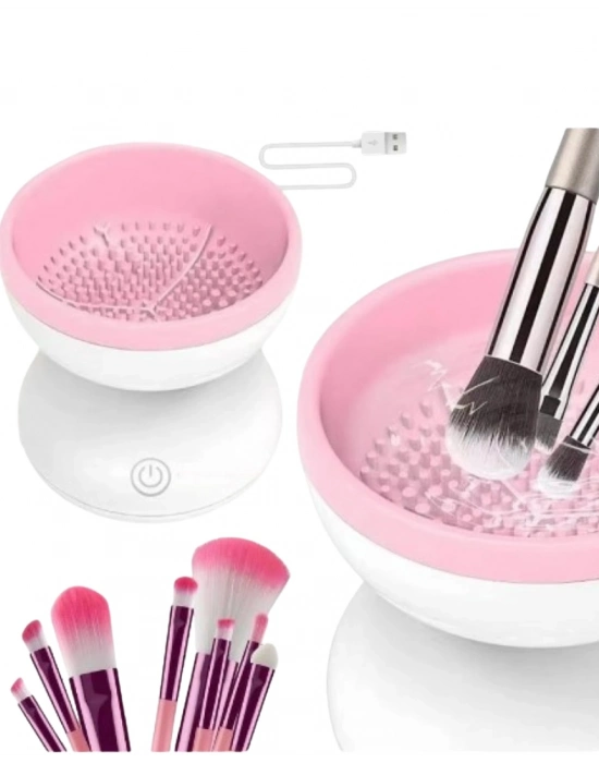® Otomatik Makyaj Fırçası Temizleyici USB Destekli Taşınabilir Cihaz