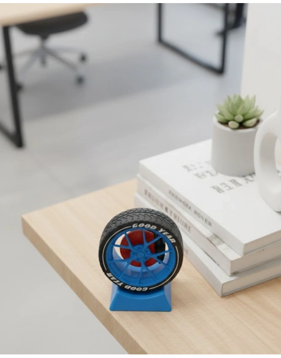 ® Otomobil Jant Görünümlü Masa Üstü Ofis Süsü
