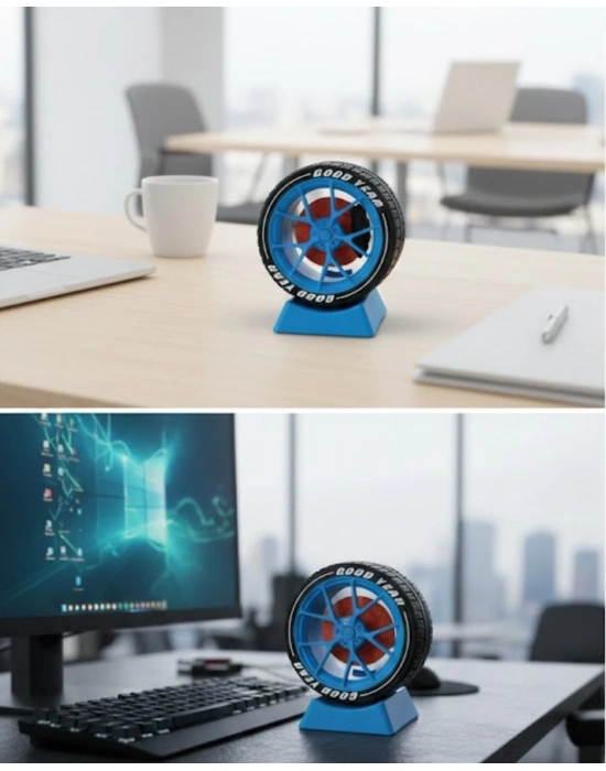 ® Otomobil Jant Görünümlü Masa Üstü Ofis Süsü