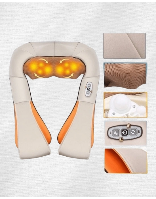 ® Ovmalı Isıtmalı Masaj Aleti – Boyun, Sırt, Bel, Omuz ve Bacak İçin