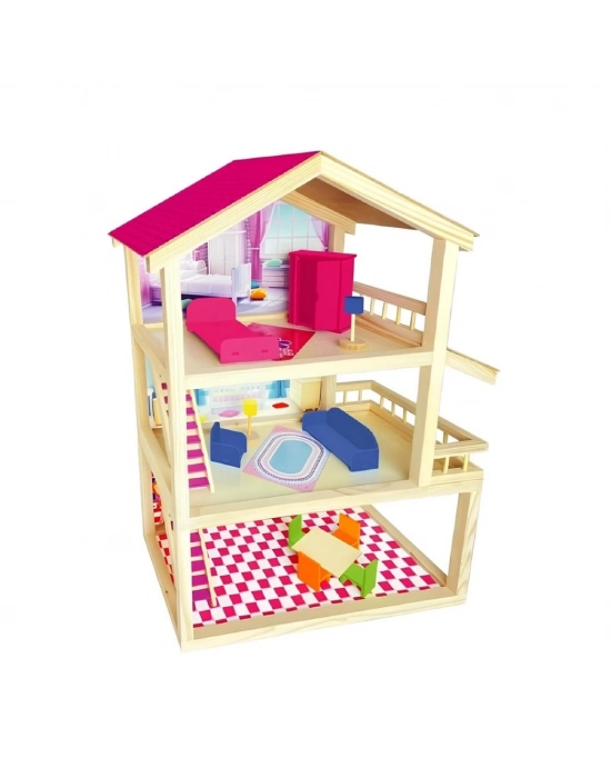 ® Oyuncak Ahşap Ev Seti