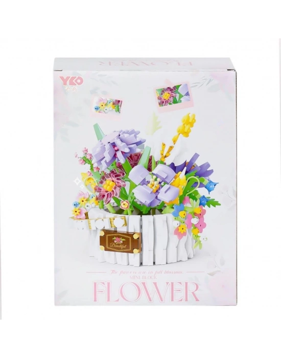 ®  P1295 Panlos Çiçek Buketi 1466 Parça Blok Seti -Vagon life