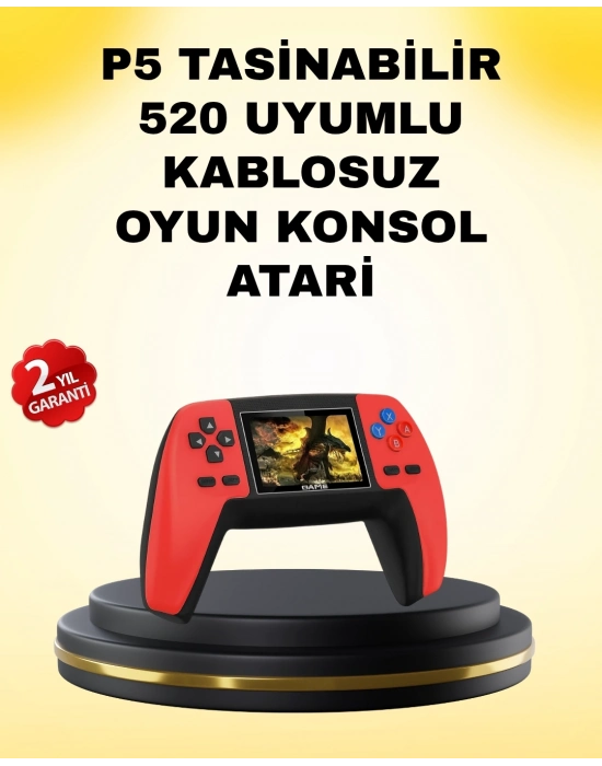® P5 Retro GamePad 520 Oyunlu TV ve Elde Oynanabilir Konsol