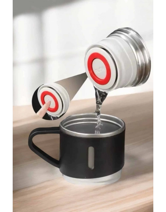 ® Paslanmaz Çelik 3’lü Termos Seti Vakumlu ve 8 Saat Isı Koruma