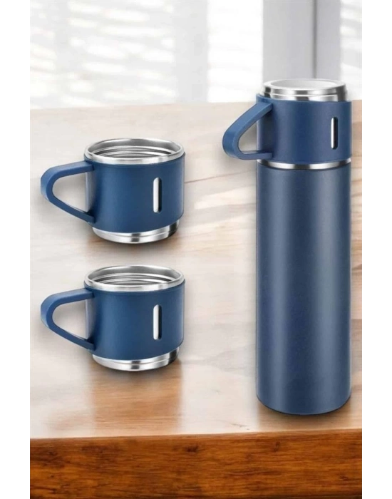 ® Paslanmaz Çelik 3’lü Termos Seti Vakumlu ve 8 Saat Isı Koruma