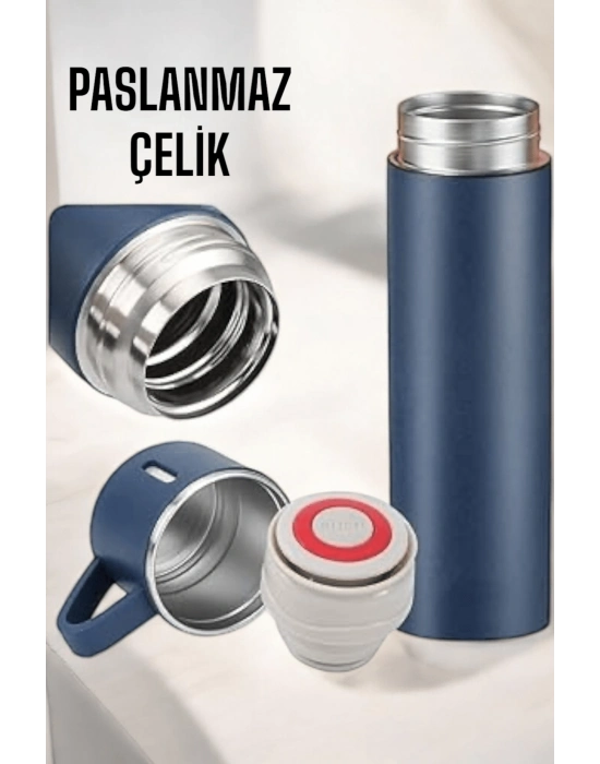 ® Paslanmaz Çelik 3’lü Termos Seti Vakumlu ve 8 Saat Isı Koruma