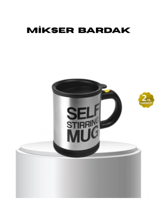 ® Paslanmaz Çelik Kendi Kendini Karıştıran Akıllı Kupa – Isı Yalıtımlı