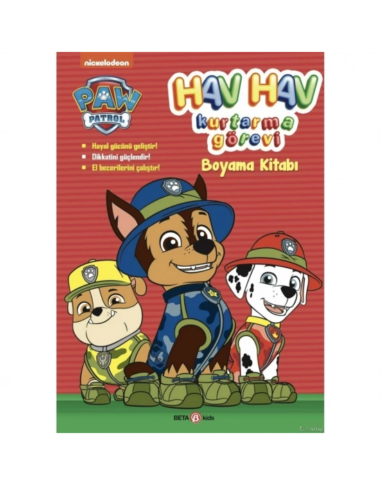 Paw Patrol Hav Hav Kurtarma Görevi Boyama Kitabı