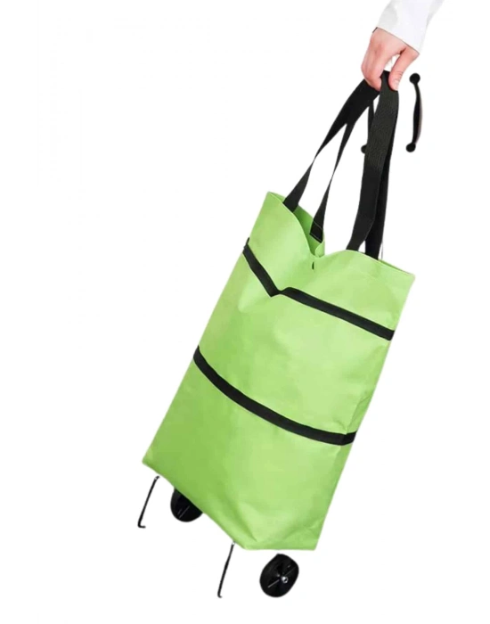 ® Pazar Çantası Tekerlekli Katlanır Pazar Arabası Çanta Market Alışveriş Arabası