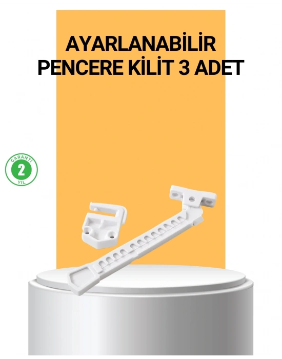® Pencere Cam Emniyet Kilidi Açılma Sınırlayıcı Set