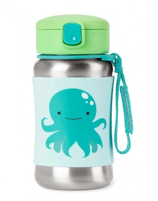 ®   Zoo Pipetli Paslanmaz Çelik Suluk 350 ml Ahtopot