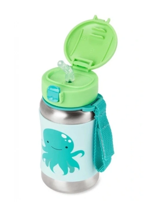 ®   Zoo Pipetli Paslanmaz Çelik Suluk 350 ml Ahtopot