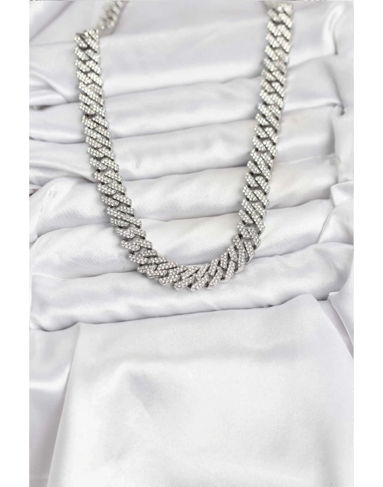 ® Pirinç Cuba Chain Gurmet Model Kolye