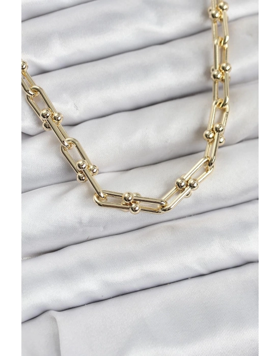 ® Pirinç Gold Renk Tifani Model Kadın Kolye