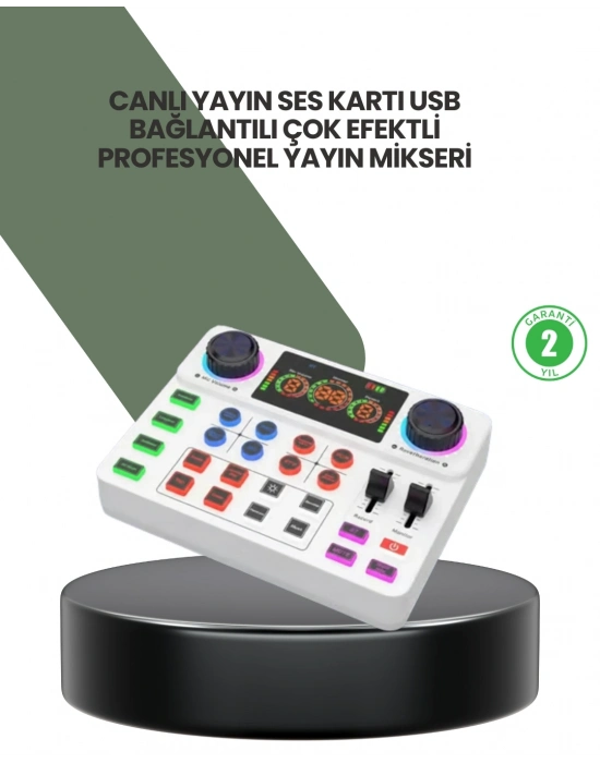 ® Podcast Karaoke ve Sosyal Medya Yayınları İçin Ses Kartı