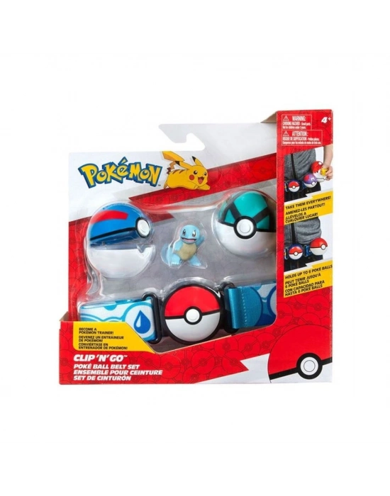 ®  POK 95283-Q Pokemon Clip n Go Pokeball Kemer ve Figür Seti