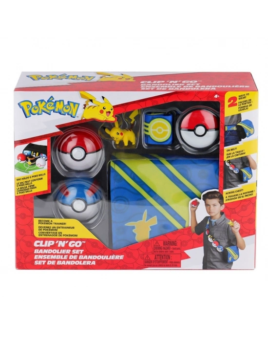® POK PKW3649 Pokemon Clip N Go Bandolier Büyük Set