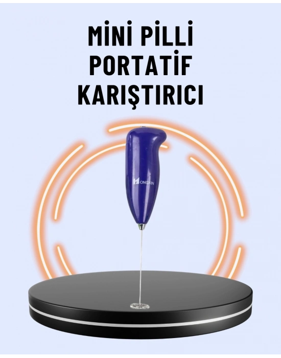 ® Portatif Kahve Köpürtücü – Latte, Cappuccino, Milkshake ve Puding Yapıcı