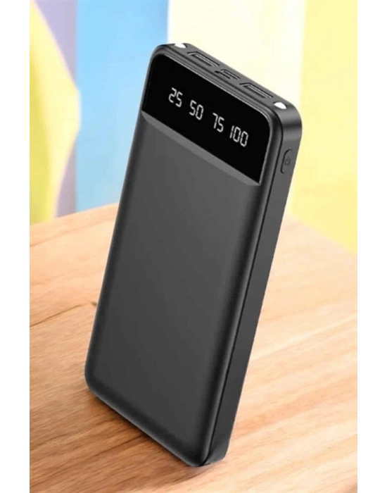 Powerbank 20.000 Mah LCD Ekran USB Lightning Type-C Uyumlu İOS ve Android