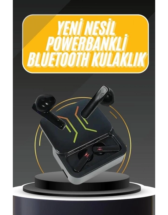 ® Powerbank Bluetooth Kulaklık Oyuncu Kulaklığı Yüksek Ses Kaliteli