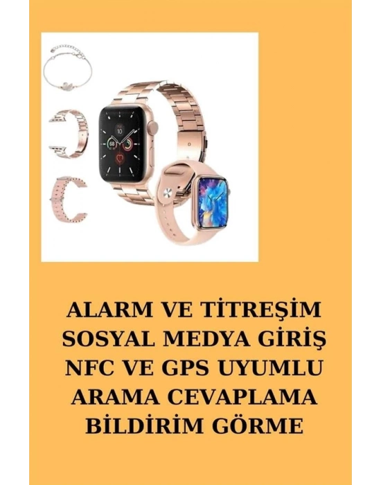 ® Powerbank Özellikli Bluetooth Kulaklık ve Nabız Ölçer Akıllı Saat Bileklik Hediyeli