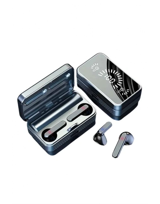 ® Powerbankli Bluetooth Kulaklık Yüksek Ses Aynalı Çift Dijital Gösterge Ekranı