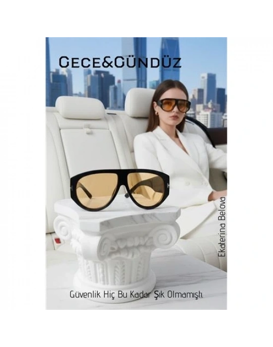 ® Premium Gece ve Gündüz Görüş Kadın Sürüş Gözlüğü - Anti-Refle Lüks Tasarım