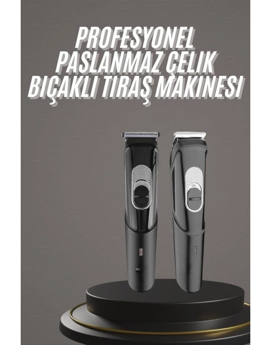 ® Pro Şarjlı Saç Sakal Tıraş Makinesi Ense Kesme Makinesi Lazer Öncesi Kısaltma