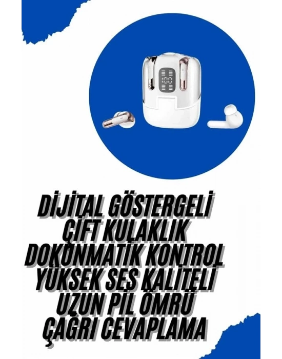 ® Profesyonel Dijital Göstergeli Düşük Gecikme Bluetooth Kulaklık Çift Kulaklık