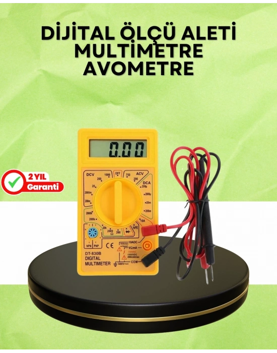 ® Profesyonel Dijital Multimetre Volt Amper Direnç Ölçümü
