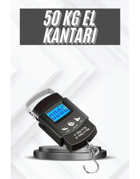 ® Profesyonel El Terazisi El Kantarı 50 Kg Dijital Göstergeli Tartı
