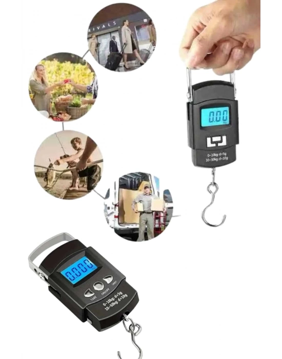 ® Profesyonel El Terazisi El Kantarı 50 Kg Dijital Göstergeli Tartı