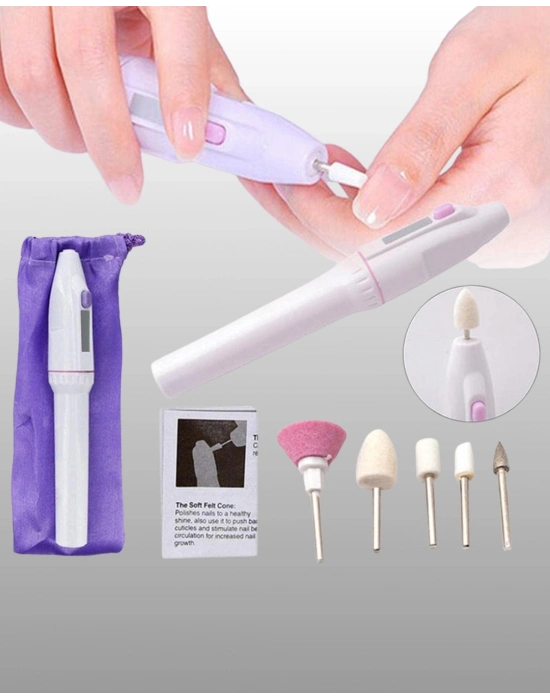 ® Profesyonel Elektrikli Tırnak Bakım Matkap Seti – Düşük Gürültü ve Taşınabilir Tasarım