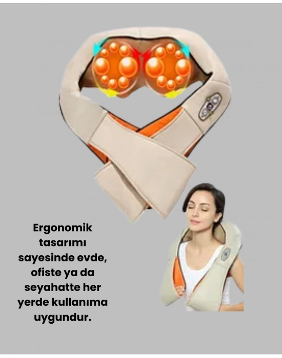 ® Profesyonel Ovmalı Masaj Aleti Isıtmalı Vücut Masajı İçin Pratik Kullanım