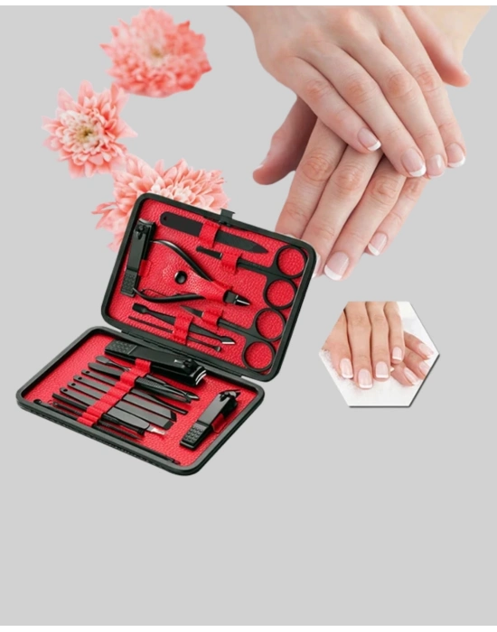 ® Profesyonel Paslanmaz Çelik Manikür & Pedikür Seti